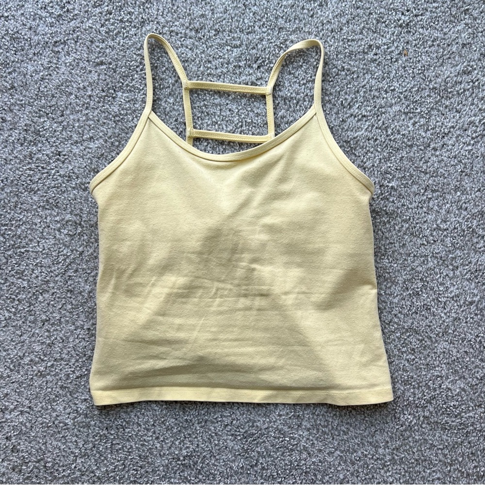 Yellow Strappy Women's Tank Top